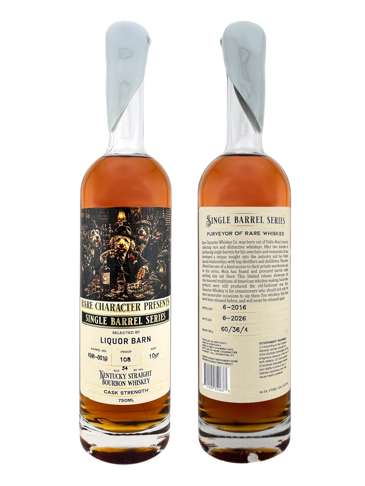 Rare Character Liquor Barn Single Barrel KHR-018 10 Year Bourbon 750ML