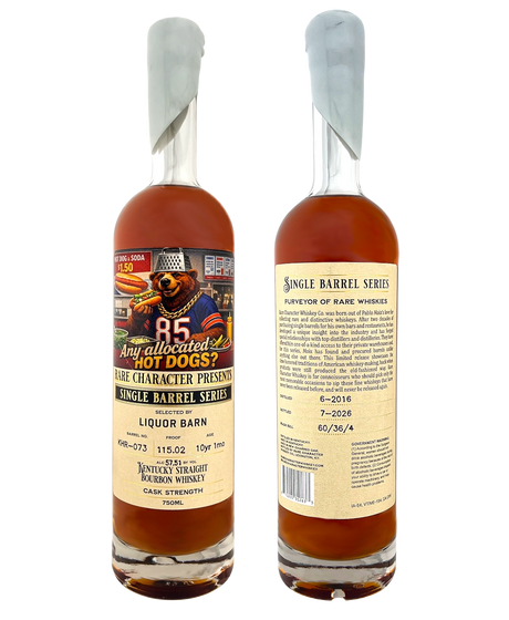 Rare Character Liquor Barn Single Barrel KHR-073 10 Year Bourbon 750ML