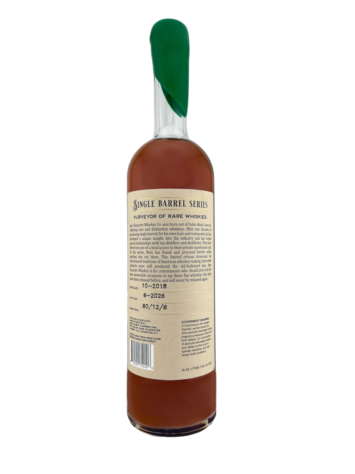 Rare Character Liquor Barn Single Barrel R80-025 7.8 Year Rye 750ML