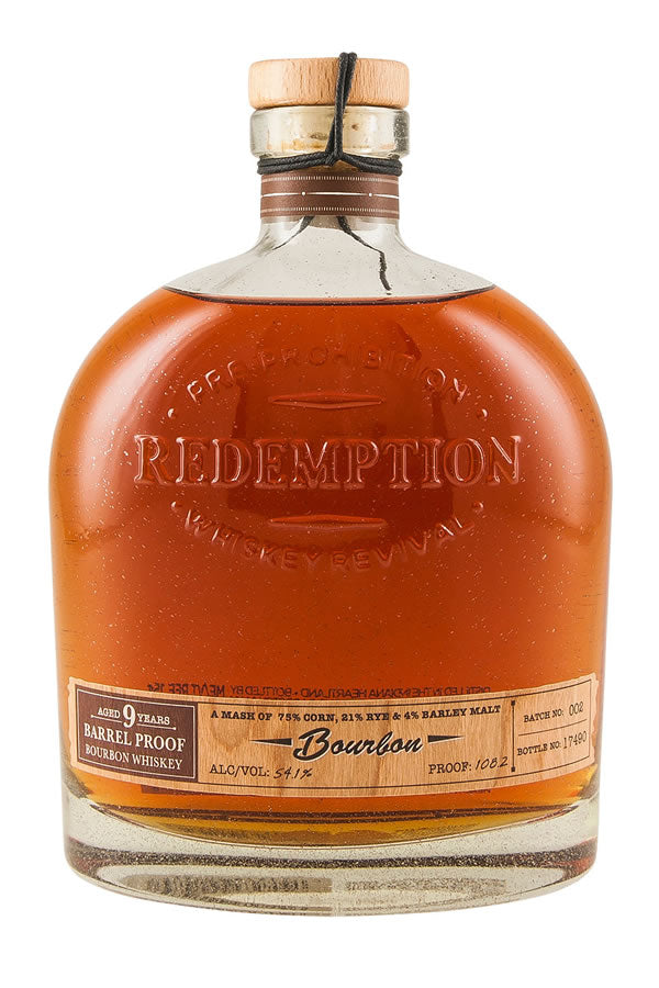 Redemption 9 Year Barrel Proof Bourbon