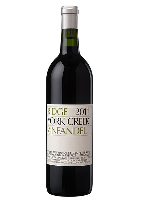 Ridge York Creek Zinfandel 2011