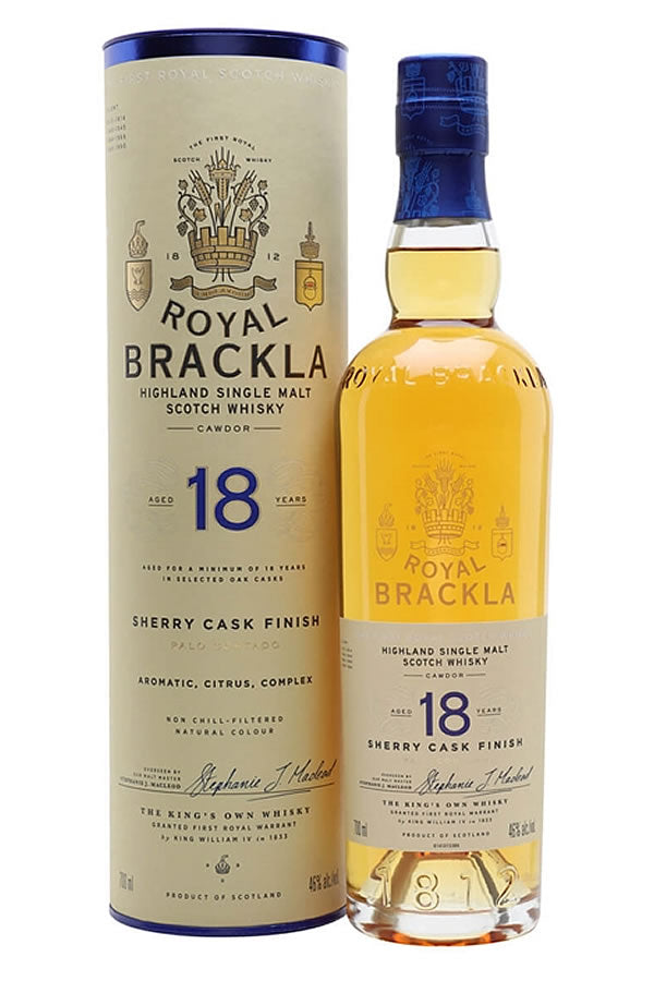 早割ex Brackla Royal 18 Barn Liquor – 750ML Finish Cortado Palo Year ウイスキー