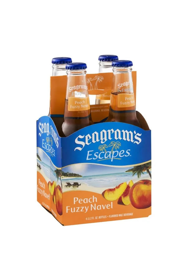 Seagram's Escapes Peach Fuzzy Navel 4Pk – The Liquor Barn