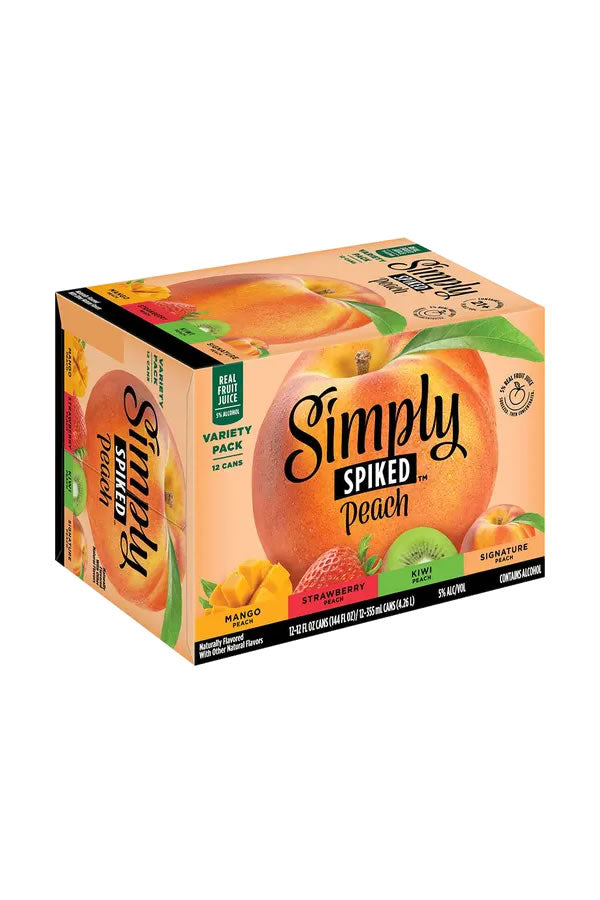 Simply Spiked Peach Variety 12Pk | 5% ABV Real Juice FMB – The