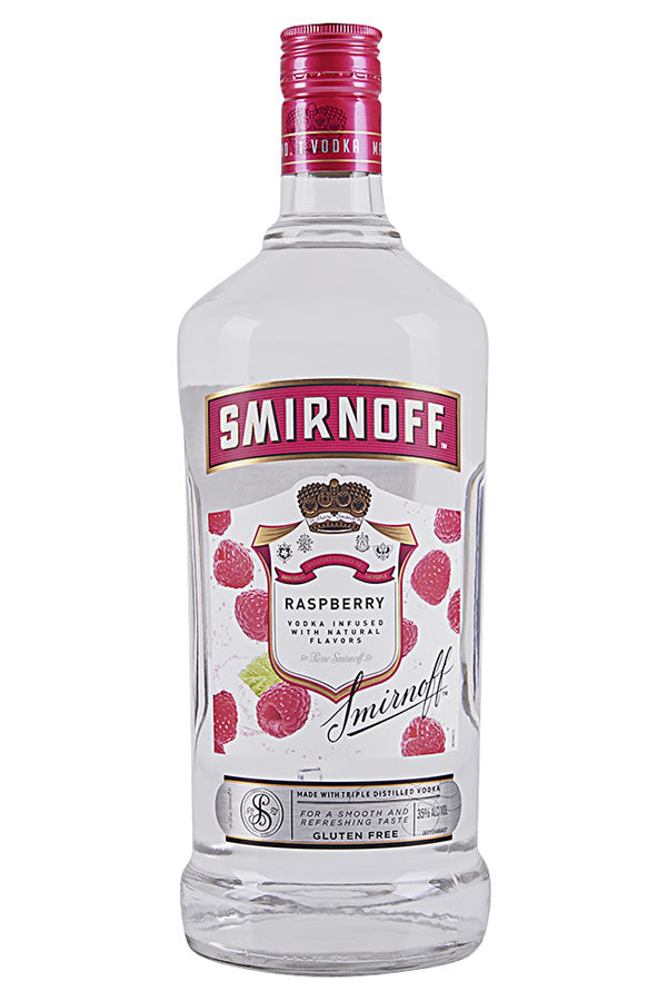 Smirnoff Raspberry Vodka 1.75L | Triple Distilled & Filtered – The
