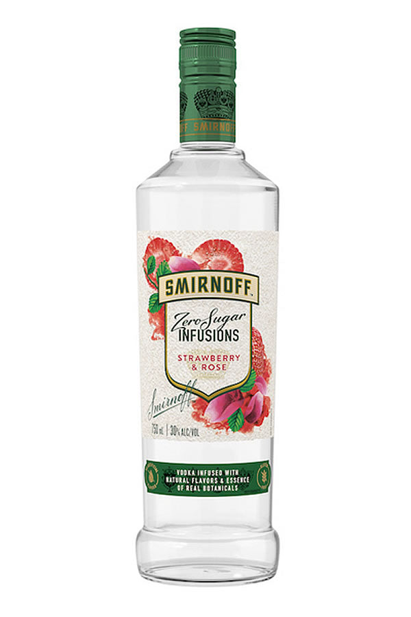 Smirnoff Zero Sugar Infusions Strawberry & Rose