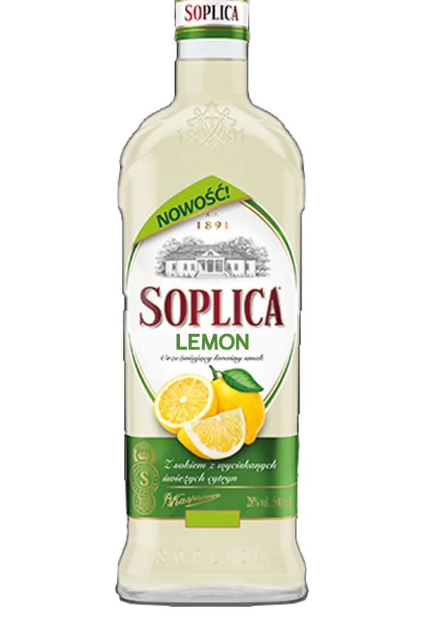 Soplica Lemon Vodka 700ML | 6x-Distilled Polish Rye Spirit – The