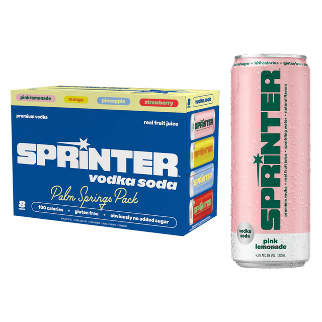 Sprinter Palm Springs Vodka Seltzer Variety 8Pk