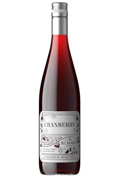 St. James Cranberry Wine 750ml | Double Gold Missouri Fruit Wine