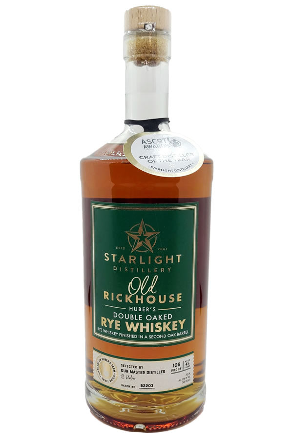 Starlight Carl. T Huber's Old Rickhouse Double Oaked Rye