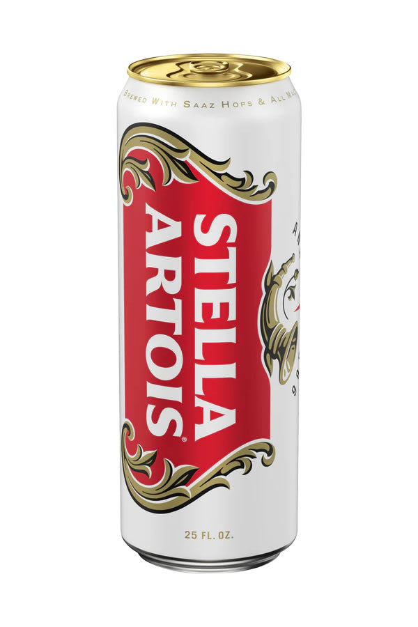 Stella Artois 25oz Can | Belgian-Style Lager | 5% ABV – The Liquor