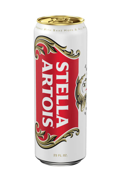 Stella Artois 25oz Can | Belgian-Style Lager | 5% ABV – The Liquor