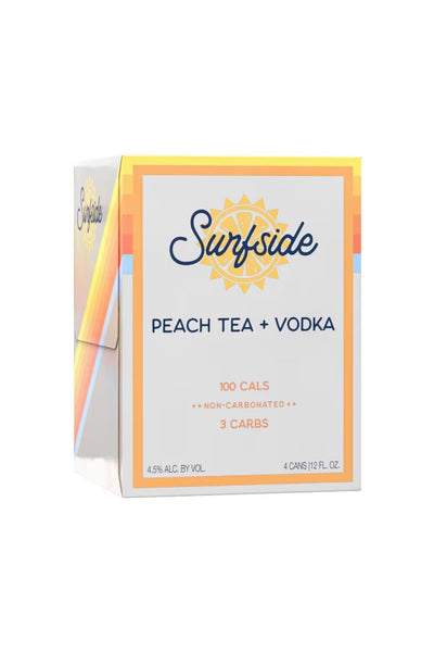 Surfside Peach Iced Tea & Vodka 4Pk | Non-Carbonated RTD – The