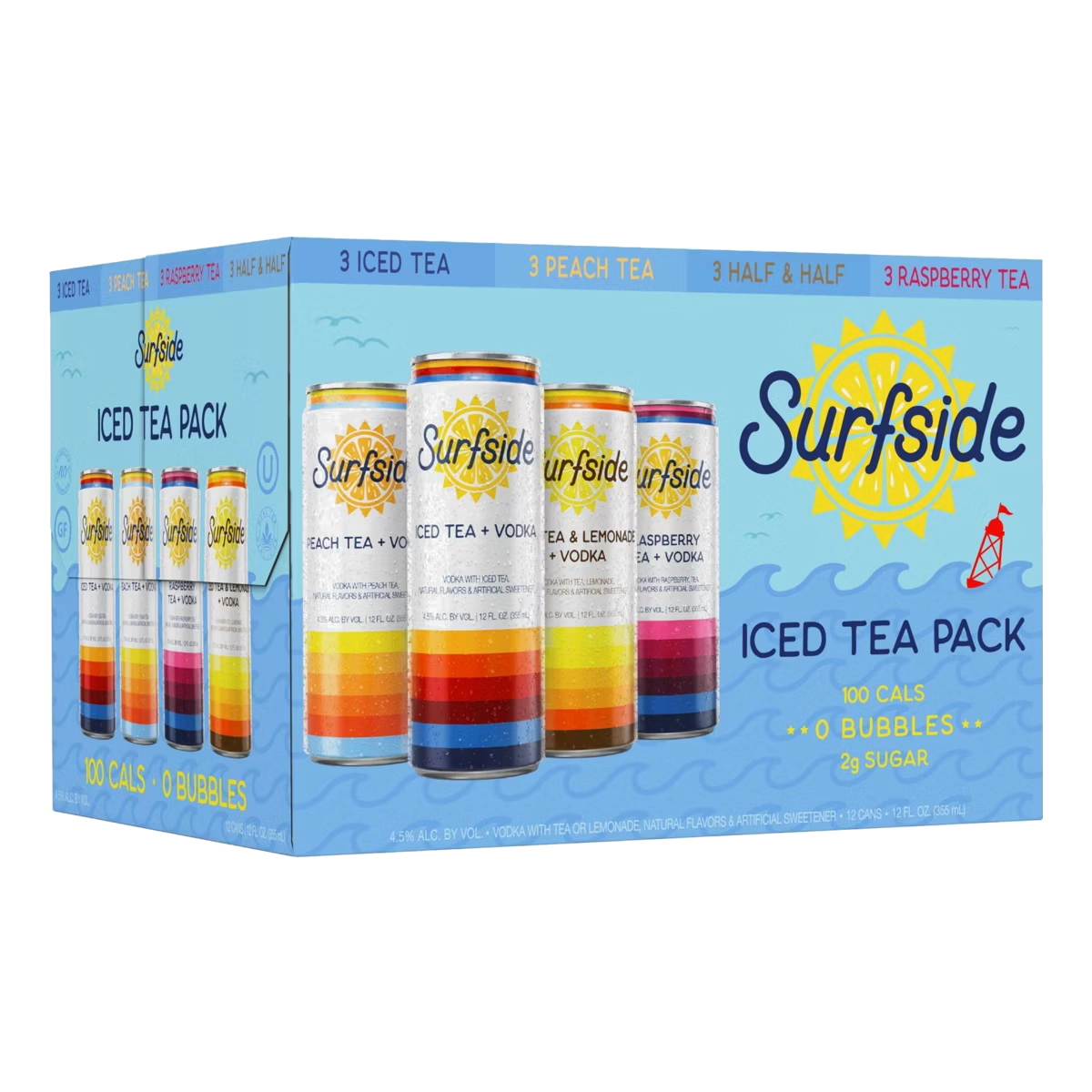 Surfside Iced Tea & Vodka Starter Pack 12Pk - Premixed Cocktail | Shop Online at The Liquor Barn