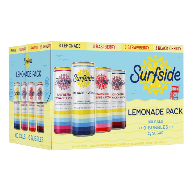 Surfside Lemonade Variety 12Pk - Premixed Cocktail | Shop Online at The Liquor Barn