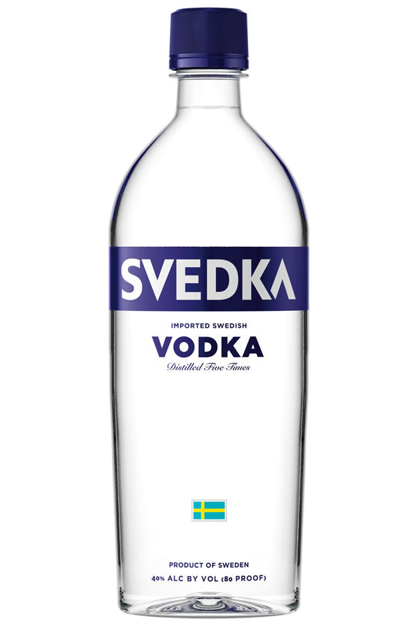 Svedka Vodka 750ml PET | Four-Times Distilled, 80 Proof – The