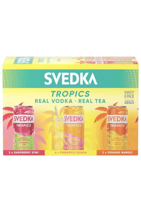 Svedka Vodka Tropics Variety Tea Spritz 8Pk | Real Tea – The