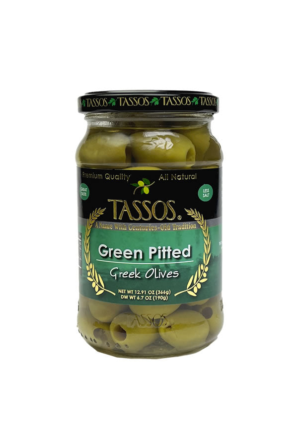 Tassos Green Pitted Olives