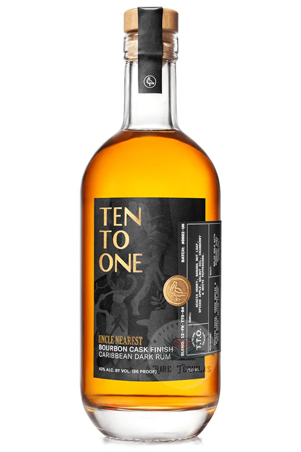 Ten to One Dark Rum finished in Uncle Nearest Casks