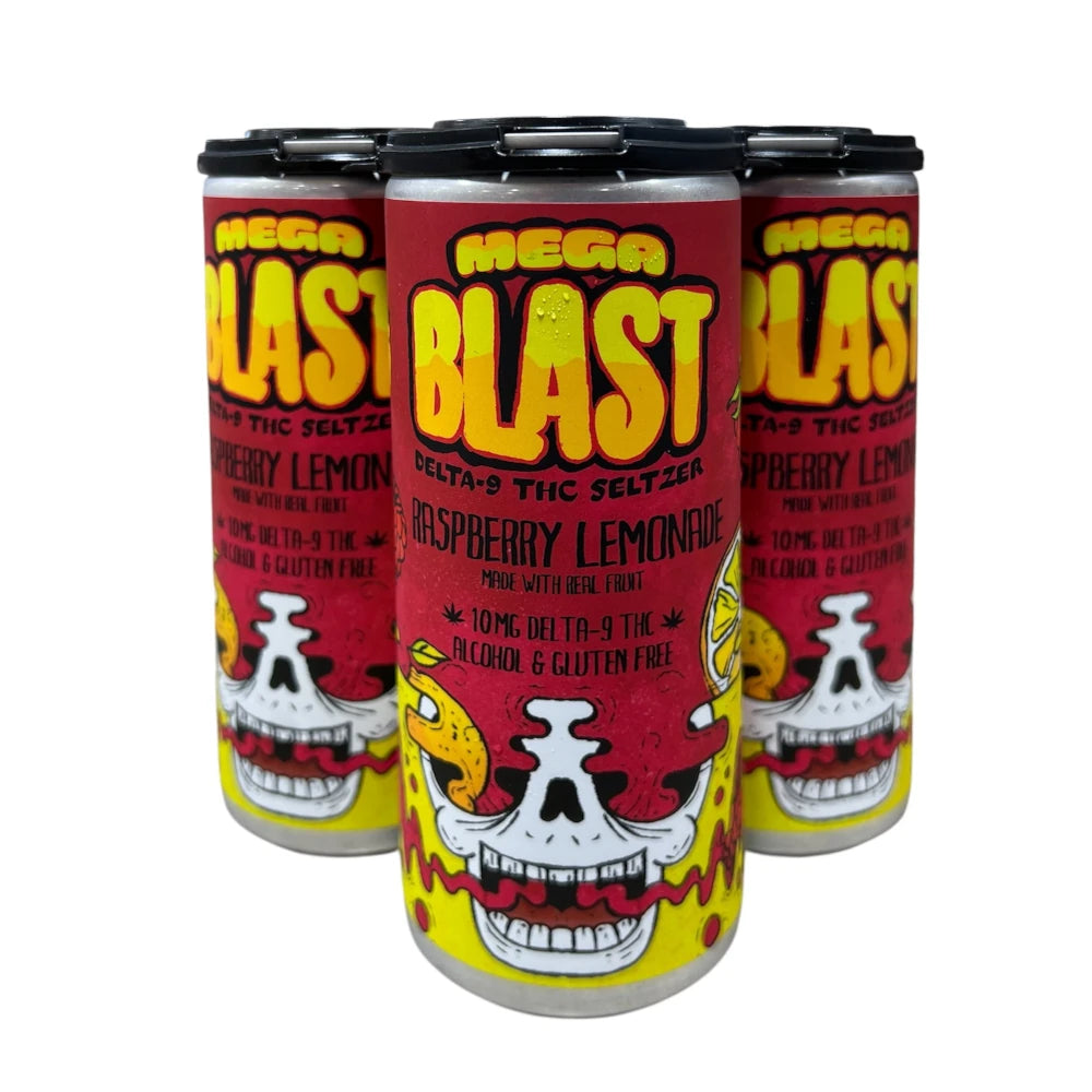 The Brewing Projekt Mega Blast Raspberry Lemonade 10MG THC 4Pk