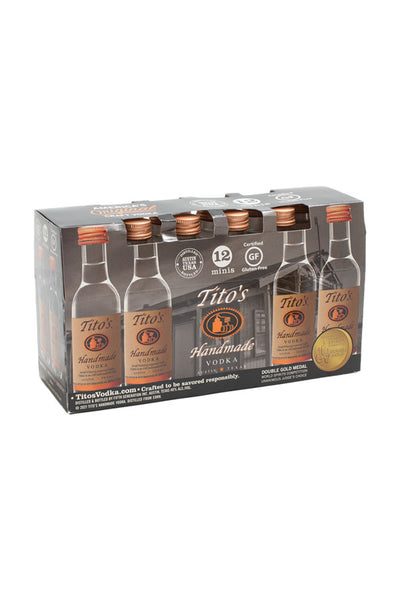 Tito's Handmade Vodka 50ML 12-Pack | Corn-Distilled Texas – The