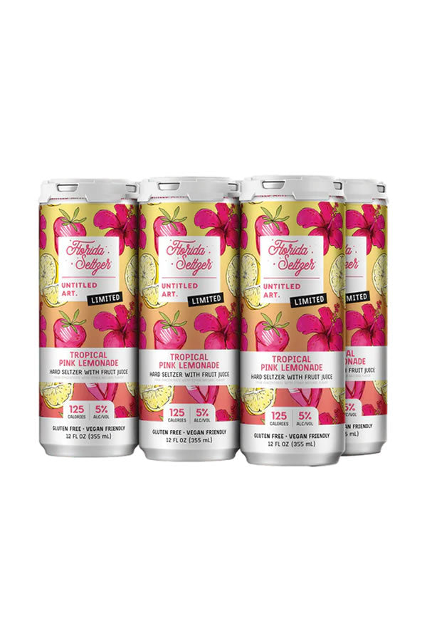 Untitled Art Florida Seltzer Tropical Pink Lemonade 6Pk