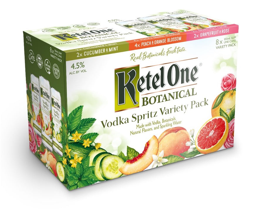 サントリー　エクストラ　木琴型ボトル Ketel One Botanical Spritz Variety 8Pk | Premium RTD – The Liquor Barn