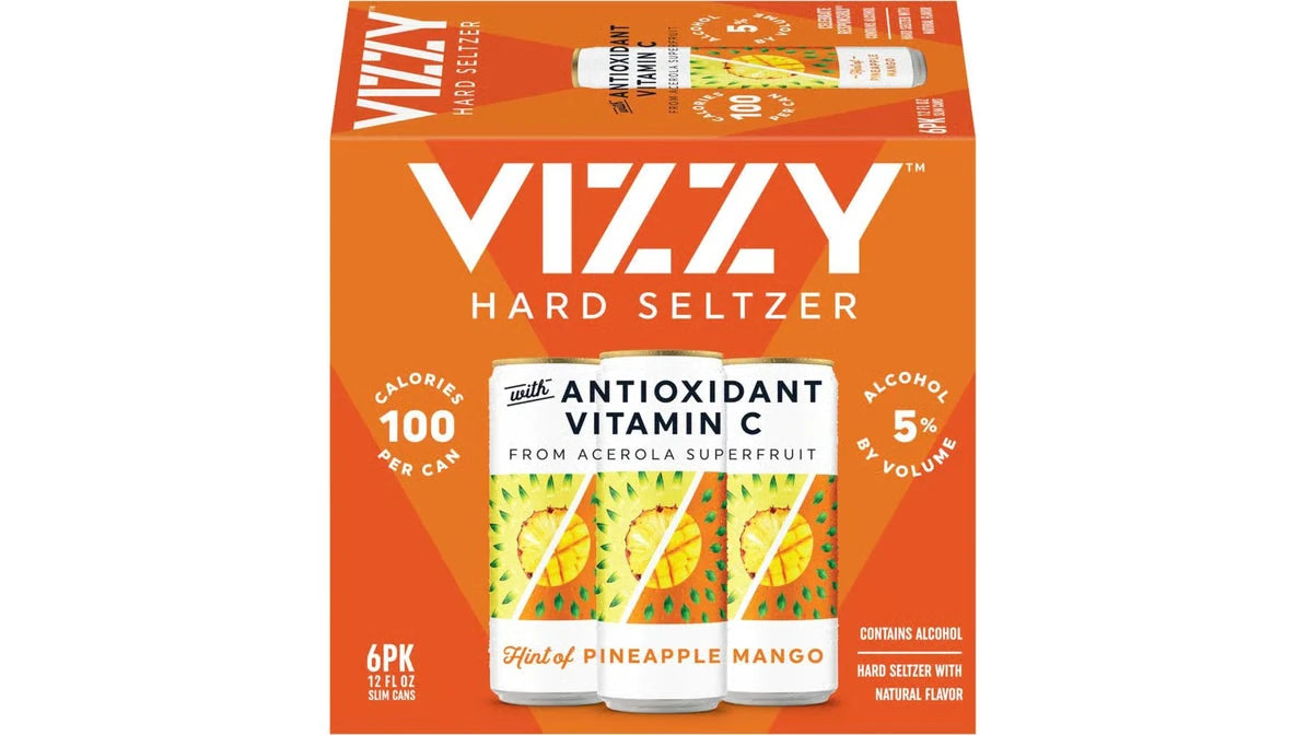 Vizzy Pineapple Mango Hard Seltzer 6Pk | Vitamin C Seltzer – The Liquor ...