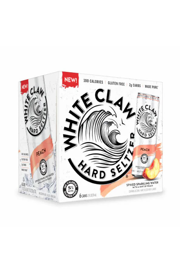 White Claw Hard Seltzer Peach 6Pk | Gluten-Free Seltzer – The White Claw Hard Seltzer Peach 6Pk | Gluten-Free Seltzer – The