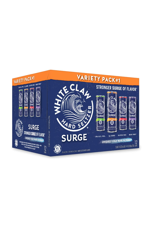 White Claw Surge Variety 12Pk | 8% ABV Hard Seltzer – The Liquor Barn