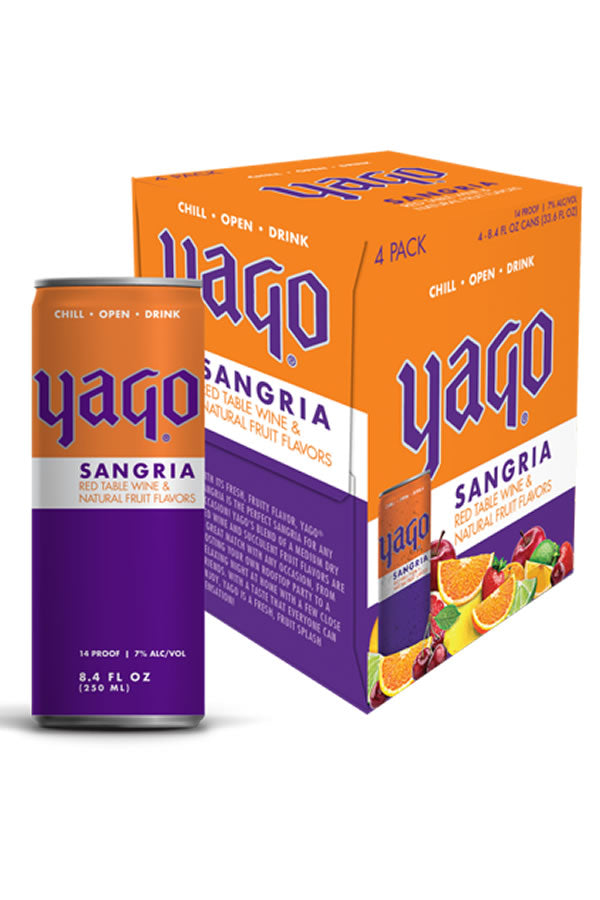 sango350904商品☘️ Yago Sant'gria 4-Pack Can | Award-Winning Red Sangria – The Liquor