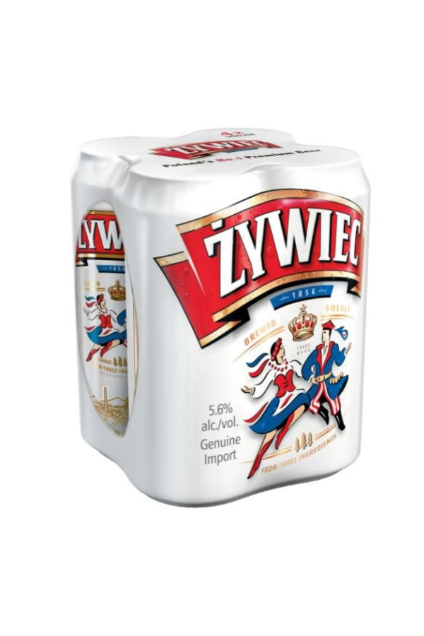 Żywiec Beer 4-Pack Cans | 93-Pt Gold Medal Polish Lager – The