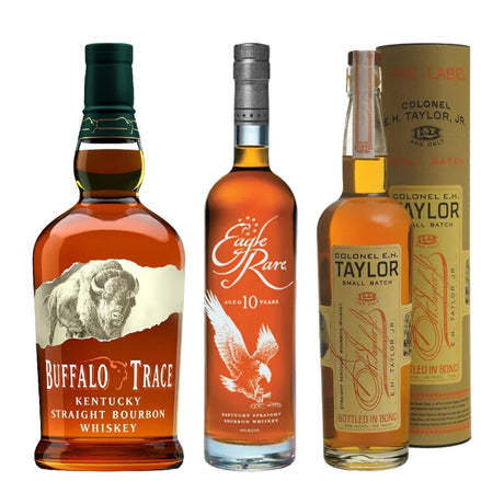 Buffalo Trace Starter Set: Buffalo Trace Bourbon, Eagle Rare 10 Year and E.H. Taylor Small Batch