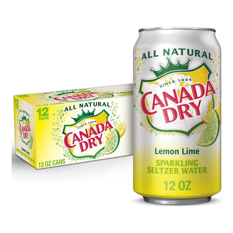 Canada Dry Lemon Lime Sparkling Seltzer Water 12Pk Cans | Buy at Liquor Barn