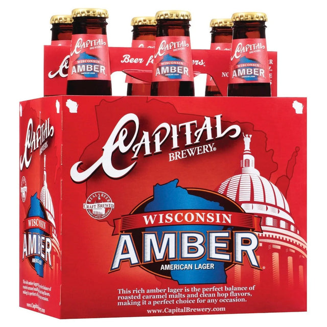 Capital Wisconsin Amber 6Pk bottle | Buy at Liquor Barn