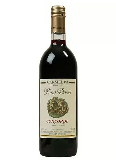 Carmel King David Concord 750ml | Sweet Kosher Wine – The Liquor Barn