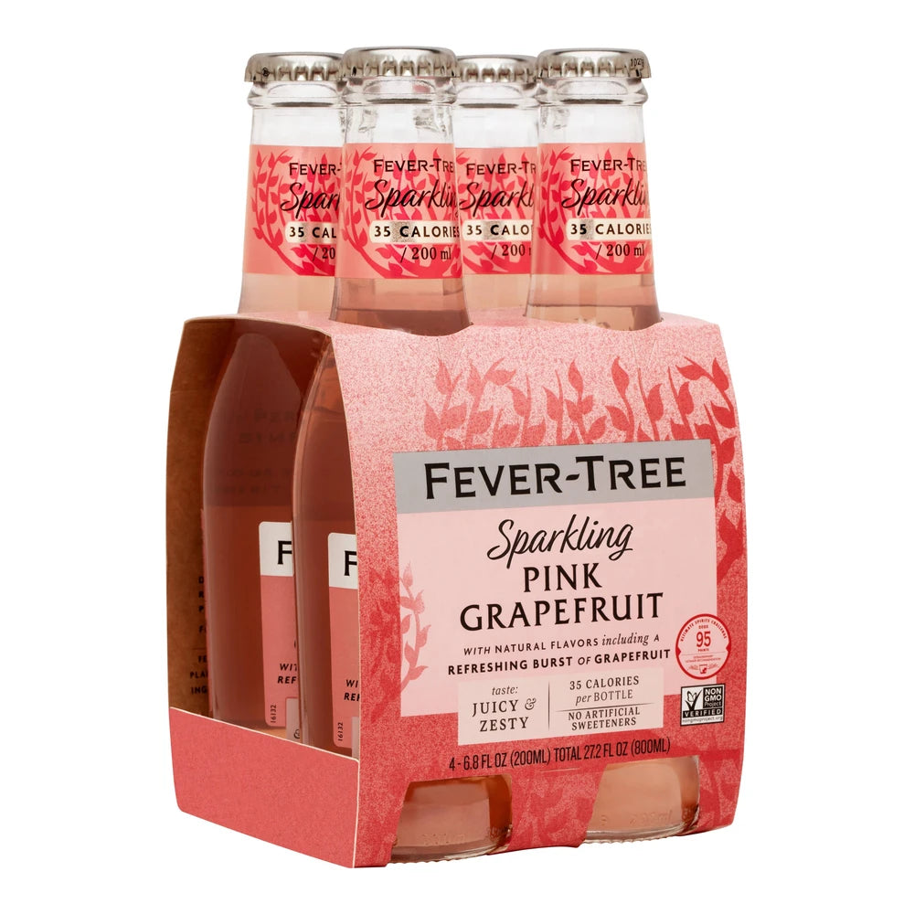 Fever-Tree Sparkling Pink Grapefruit 4Pk bottle | Buy at Liquor Barn
