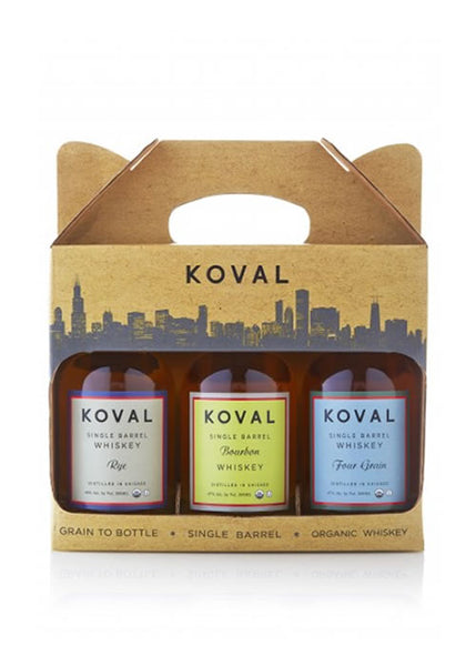 Koval 3-Pack Rye/Bourbon/Four-Grain 200ml | Chicago Craft – The