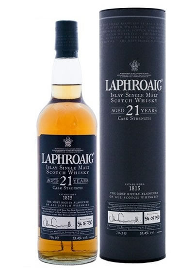 Laphroaig 21 Year Cask Strength 750ML - Single Malt Scotch | Shop Online at The Liquor Barn