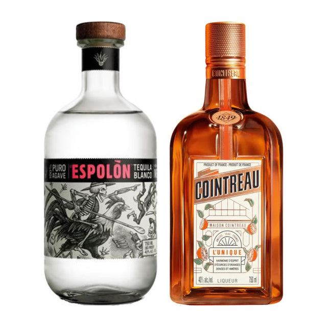 Margarita Kit: Espolon Blanco tequila and Cointreau
