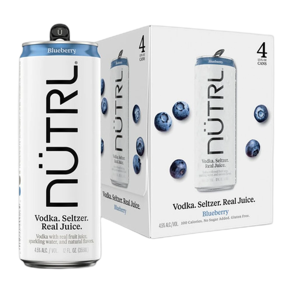Nutrl Blueberry Vodka Seltzer 4Pk bottle | Buy at Liquor Barn