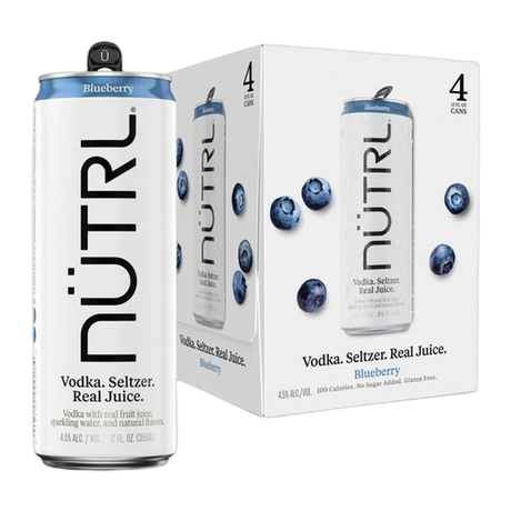 Nutrl Blueberry Vodka Seltzer 4Pk bottle | Buy at Liquor Barn