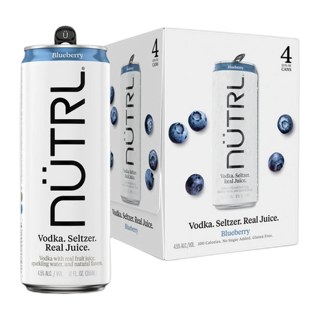 Nutrl Blueberry Vodka Seltzer 4Pk bottle | Buy at Liquor Barn