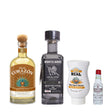 Oaxaca Old Fashioned Kit: Corazon Reposado Tequila, Montelobos Joven Mezcal, Real Mixers Agave Nectar and Fee Brothers Aztec Chocolate Bitters