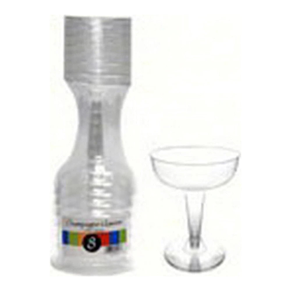 Party Essentials Plastic Champagne Glasses 8PK | Buy at Liquor Barn