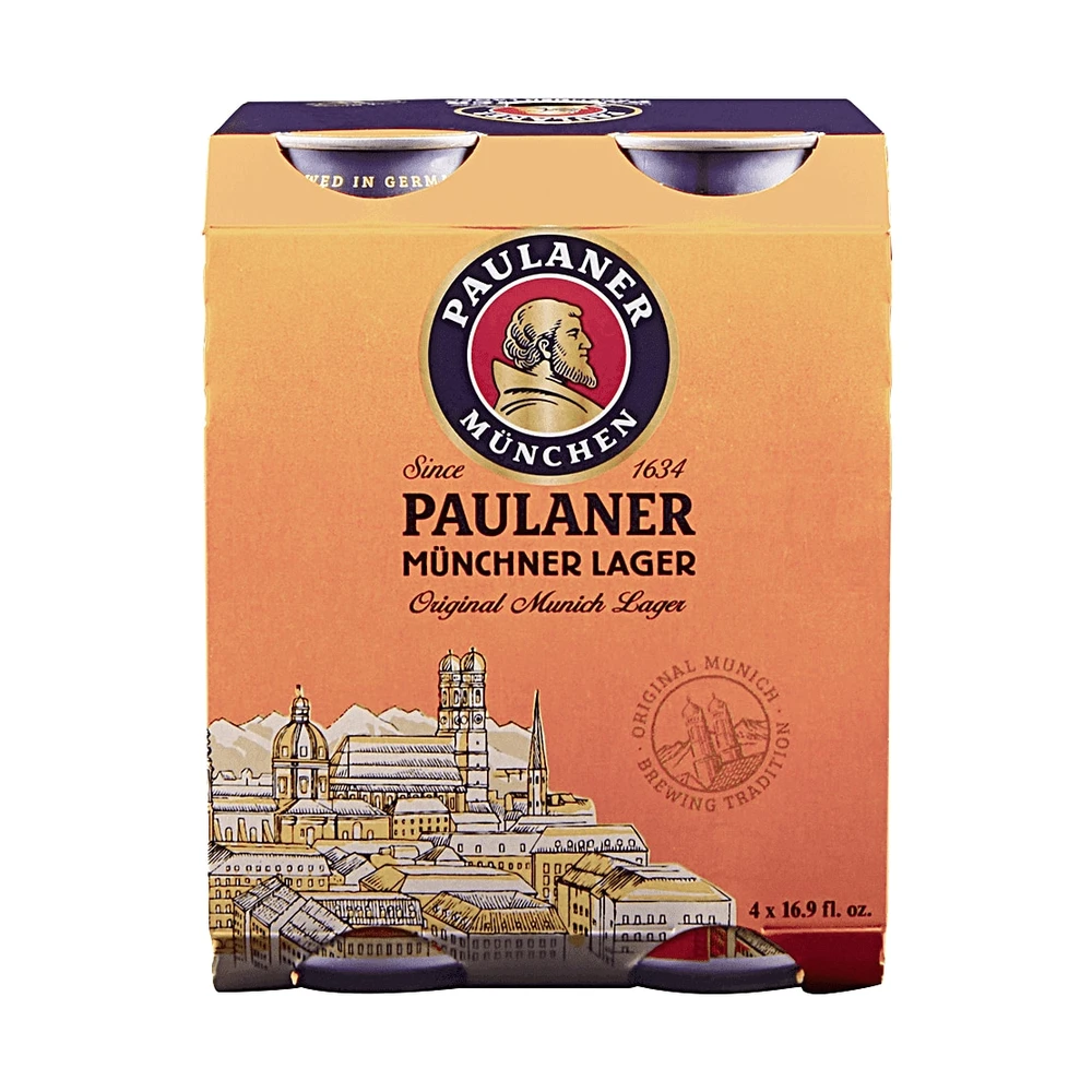 Paulaner Munich Lager 4Pk Cans bottle | Buy at Liquor Barn