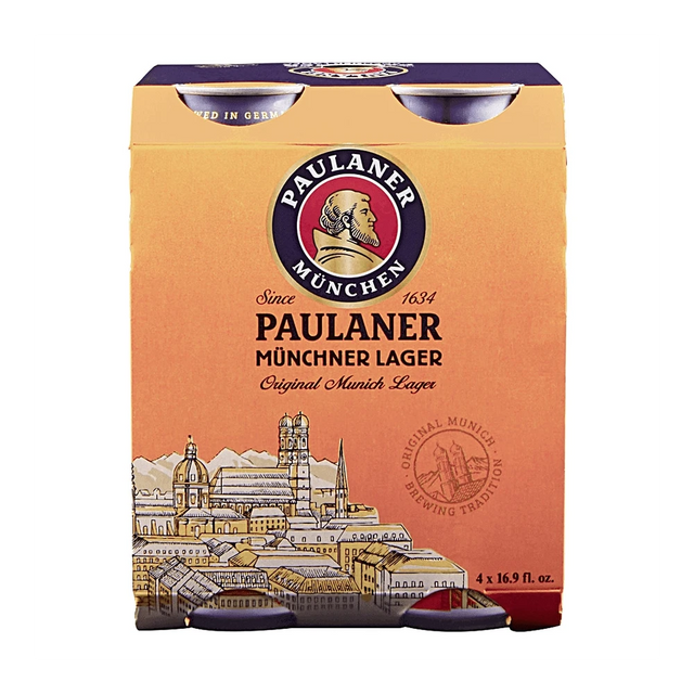 Paulaner Munich Lager 4Pk Cans bottle | Buy at Liquor Barn