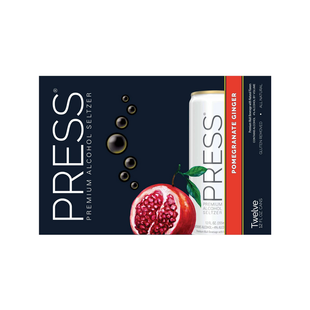 Press Seltzer Pomegranate Ginger 12Pk bottle | Buy at Liquor Barn