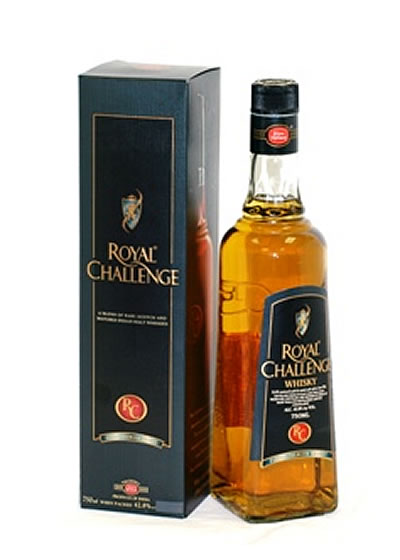 Royal Challenge Whisky 750ml | Award-Winning Indian Blend – The