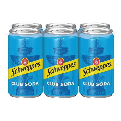 Schweppes Club Soda 7.5oz 6Pk Cans | Buy at Liquor Barn